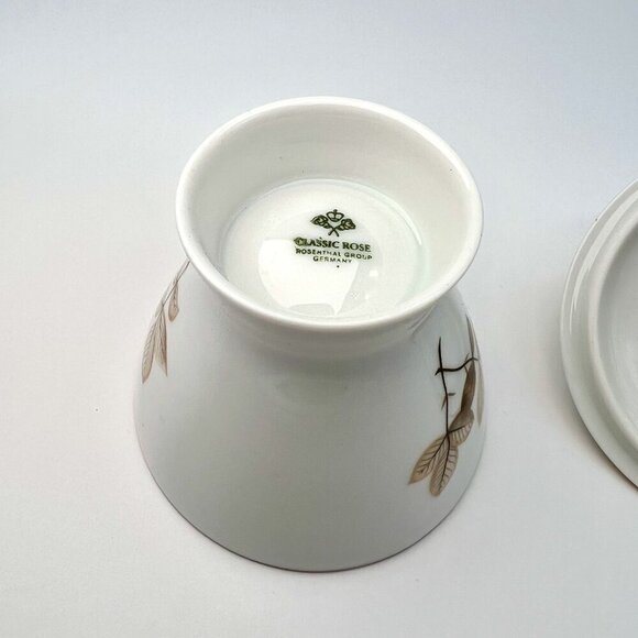 Vintage Rosenthal Classic Rose Porcelain Sugar Bowl With Lid Gold Trim - Picture 9 of 9